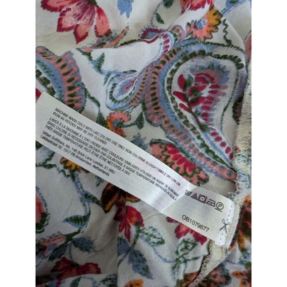 Free People Paisley Print Bodysuit - Cream and Multicolor - Picture 3 of 8